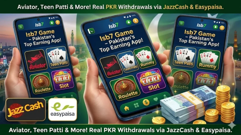 Isb7 Game APK download screen Android Pakistan 2025