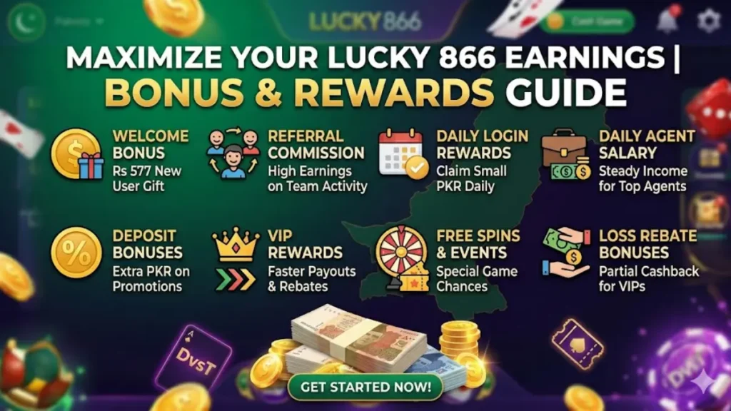 Lucky 866 game bounus and rewards 2026
