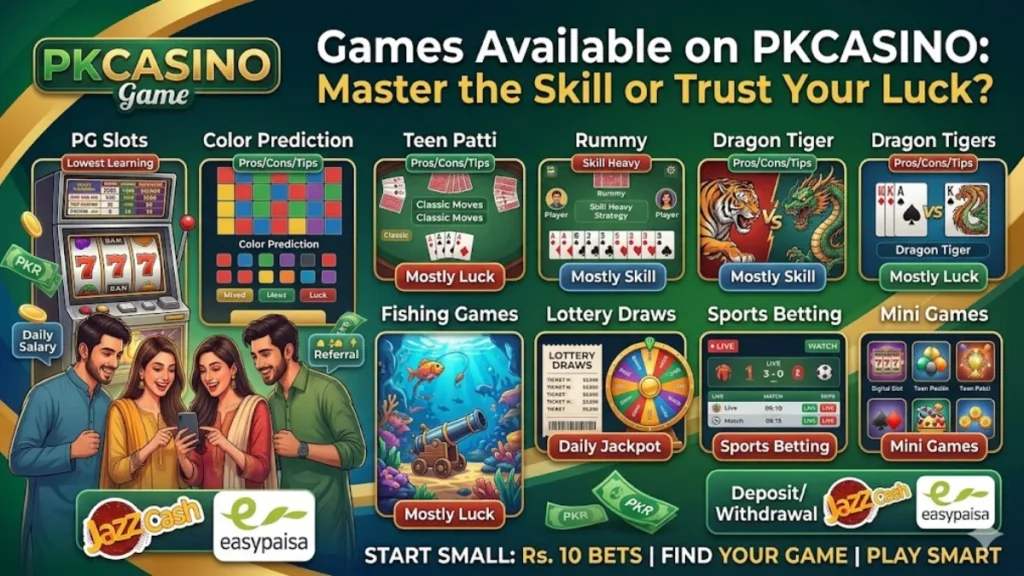 PKCASINO Game APK download screen Pakistan Android 2025