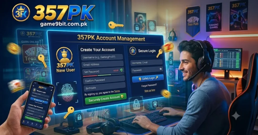 357pk game register and login Android pakistan 2026