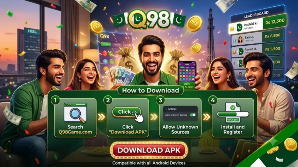 Q98 game download Android 2026