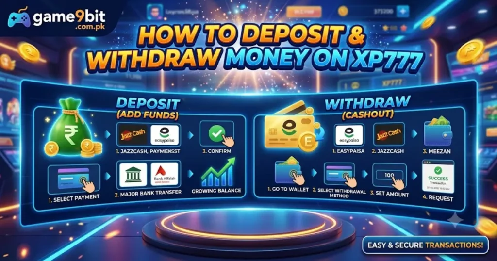 XP777 Game deposit and withdraw Pakistan 2026