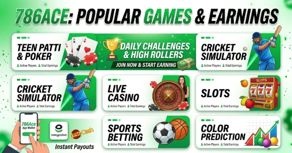 786Ace game all popular games Android pakistan