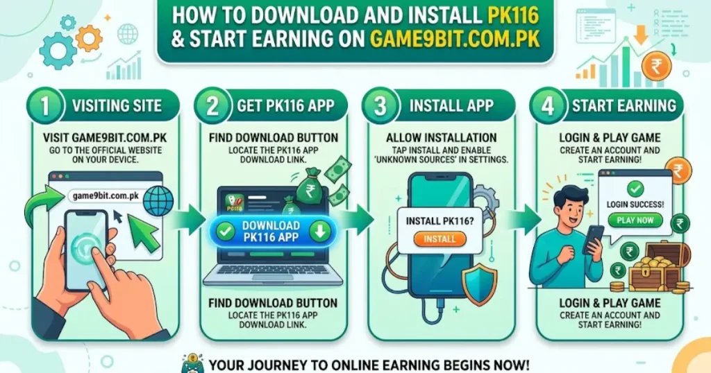PK116 Game downloading and installing Android 2026