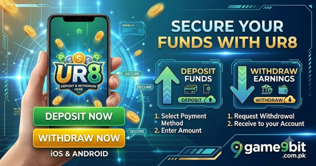UR8 game deposit and withdraw Android pakistan