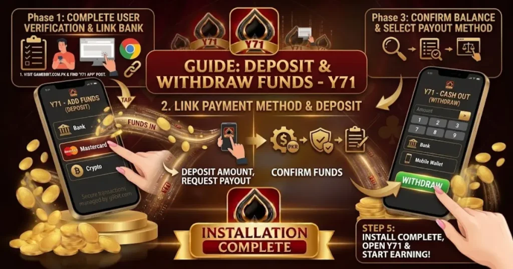 Y71 game deposit and withdraw Android 2026